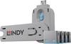 bezpečnostní USB záslepka modrá LINDY USB-Lock + Key