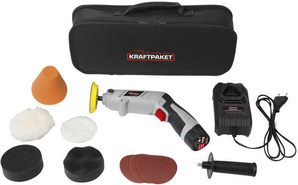 Dino KRAFTPAKET Multiplex Drehbar in Stabform 640256 akumulátorová rotační leštička 10.8 V 100 W 400 - 3000 ot./min 80 mm