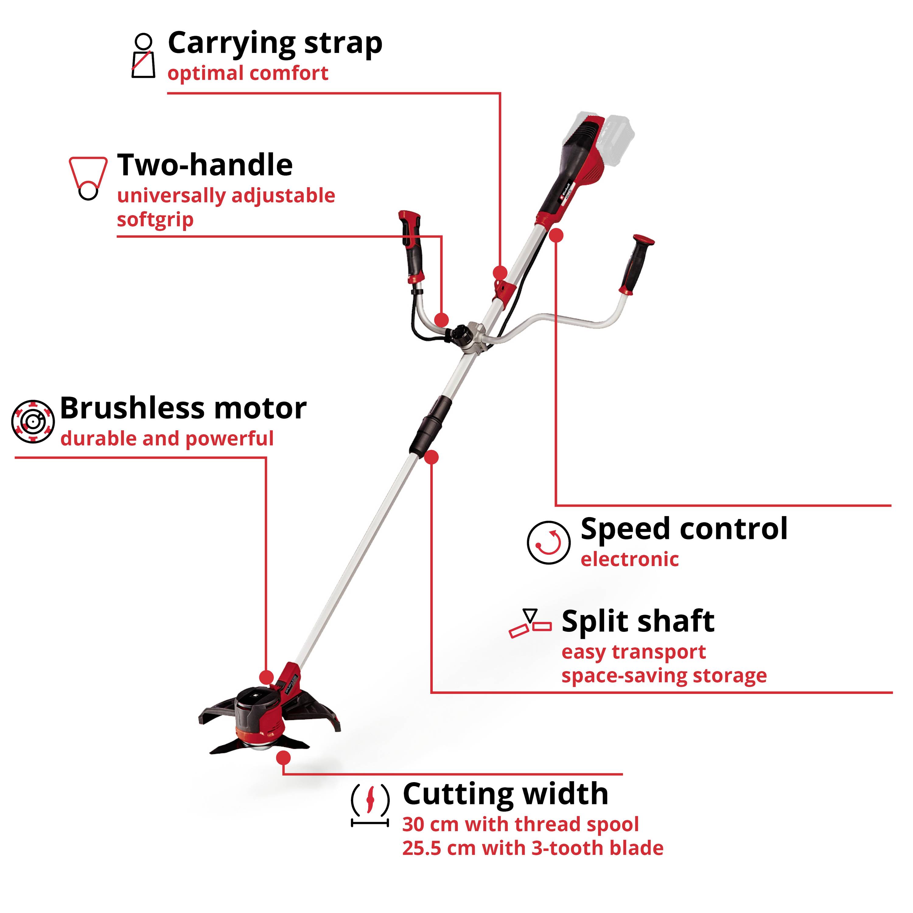 Einhell Power X-Change AGILLO akumulátor křovinořez bez akumulátoru 36 V šířka sekání: 30 cm-4