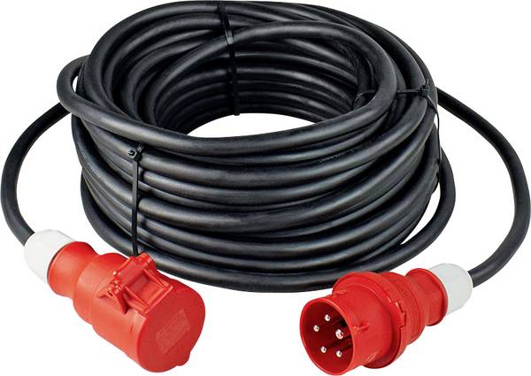 AS Schwabe 61360 napájecí prodlužovací kabel, 16 A, černá, 5.00 m