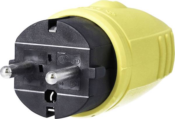 AS Schwabe 62403 zástrčka guma  230 V žlutá IP44