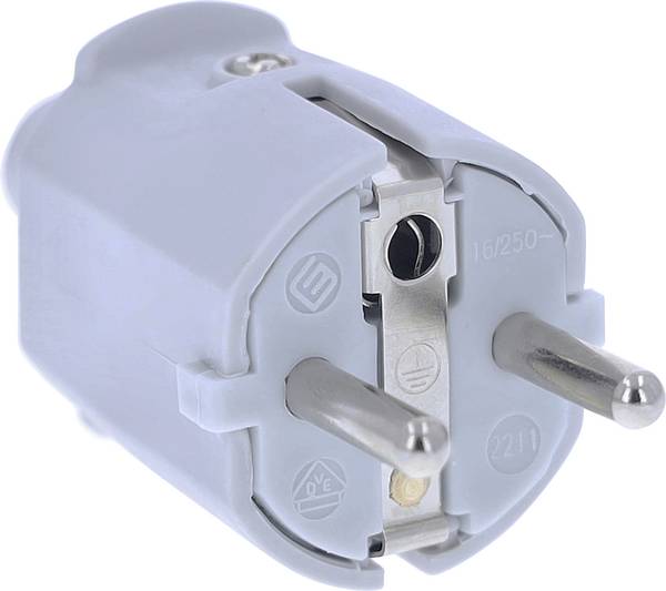 AS Schwabe 62220 zástrčka PVC  230 V šedá