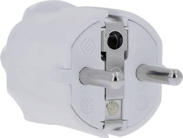 AS Schwabe 62221 zástrčka PVC  230 V bílá IP20