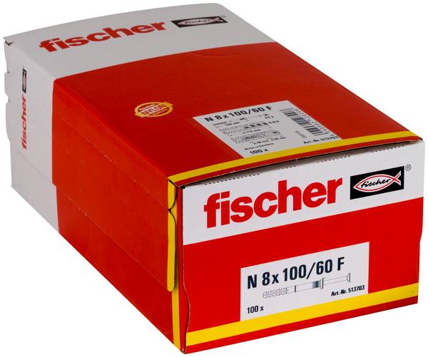 Fischer 513703  hřebíková hmoždinka 100 mm 8 mm 100 ks