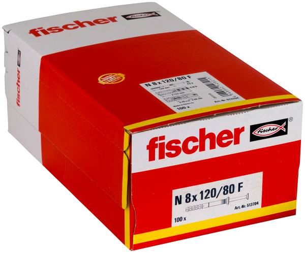 Fischer 513704  hřebíková hmoždinka 120 mm 8 mm 100 ks