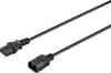 Sygonix SY-5042726 IEC prodlužovací kabel černá 0.50 m