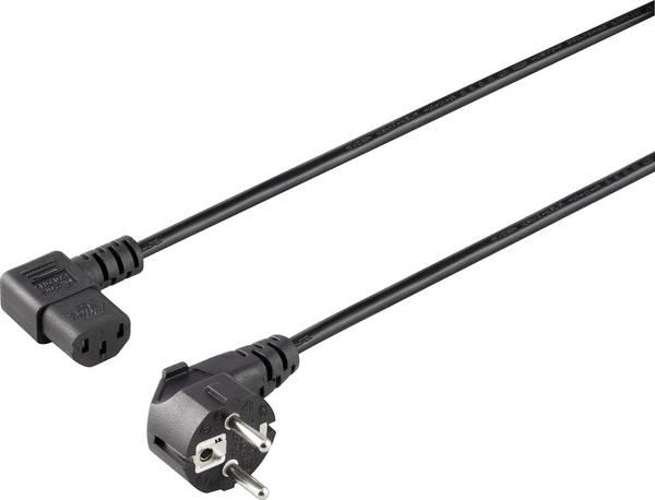 Sygonix SY-5042718 IEC kabel  černá 1.50 m