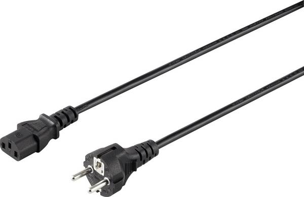 Sygonix SY-5042694 IEC kabel  černá 1.50 m