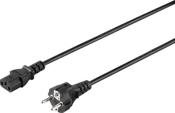 Sygonix SY-5042692 IEC kabel  černá 2.00 m