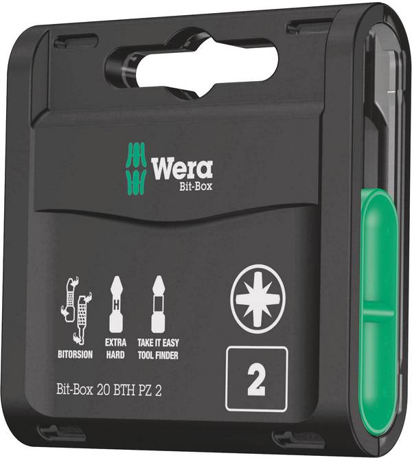 Wera 05057762001 05057762001 sada bitů, 1/4" (6,3 mm)