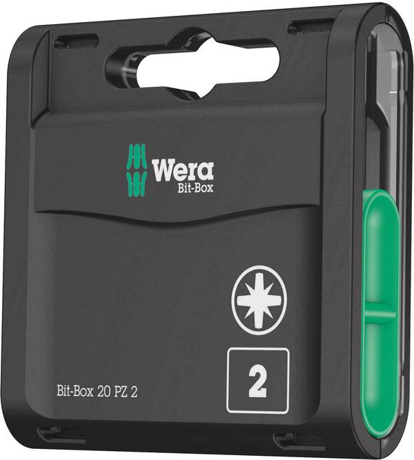 Wera 05057760001 05057760001 sada bitů, 20dílná, šestiúhelník, 1/4" (6,3 mm)
