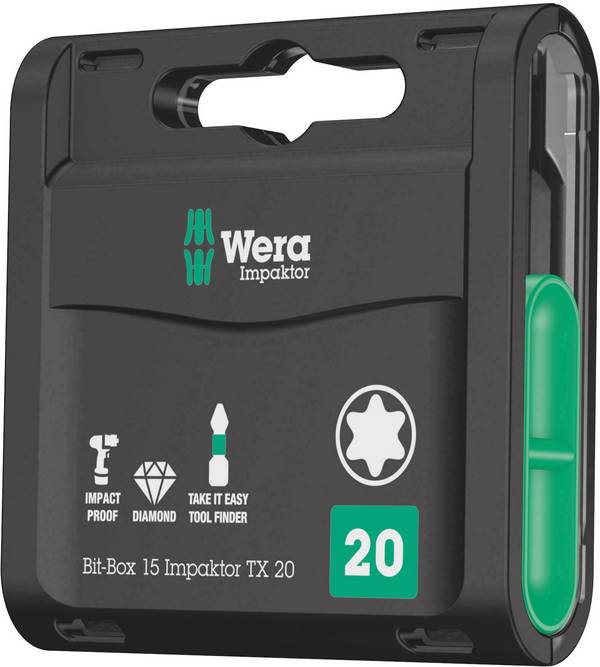 Wera Impaktor 05057772001 sada bitů, 15dílná, TORX, 1/4" (6,3 mm)