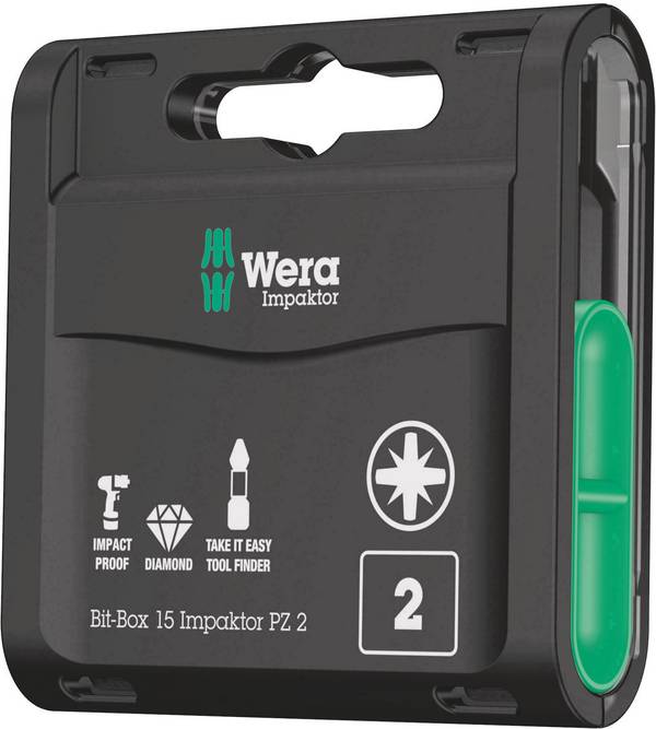 Wera Impaktor 05057763001 sada bitů, 15dílná, 1/4" (6,3 mm)