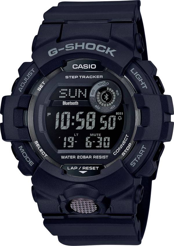 Casio elektronické náramkové hodinky GBD-800-1BER (d x š x v) 15.5 x 48.6 x 54.1 mm černá Materiál pouzdra=Rezinát  materiál řemínku=Rezinát