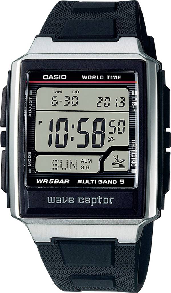 Casio DCF náramkové hodinky WV-59R-1AEF (d x š x v) 48.3 x 39 x 12.5 mm stříbrná Materiál pouzdra=nerezová ocel, Rezinát  materiál řemínku=Rezinát