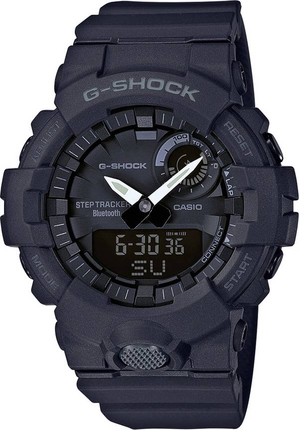 Casio Quartz náramkové hodinky GBA-800-1AER (d x š x v) 54.1 x 48.6 x 15.5 mm černá Materiál pouzdra=Rezinát  materiál řemínku=Rezinát