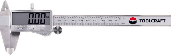 TOOLCRAFT DIN EN 862 TO-5664642 digitální posuvné měřítko  150 mm