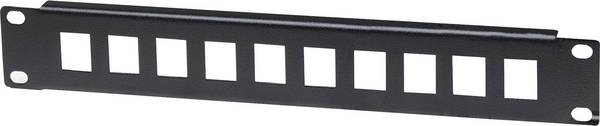 Intellinet 714860 10 portů síťový patch panel 254 mm (10") nevybavený specifikací 1 U černá neosazený