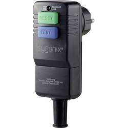Úhlová zástrčka SchuKo Sygonix SY-3779070, plast, s PRCD, IP54, 230 V, čierna