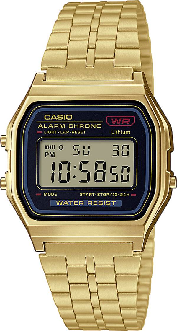 Casio Quartz náramkové hodinky A159WGEA-1EF (d x š x v) 36.8 x 32.2 x 8.2 mm zlatá Materiál pouzdra=Rezinát  materiál řemínku=nerezová ocel