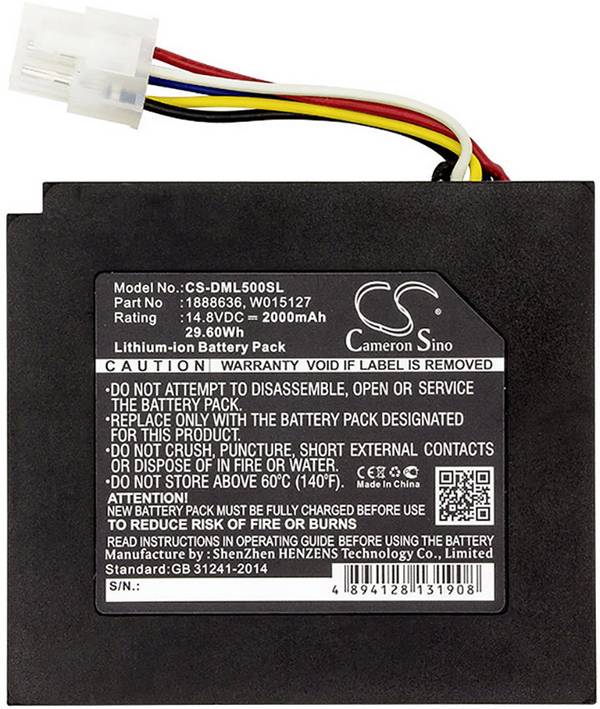 Beltrona BELDML500SL akumulátor tiskárny 14.8 V 2000 mAh Náhrada za originální akumulátor 1888636, 634169A, W015127