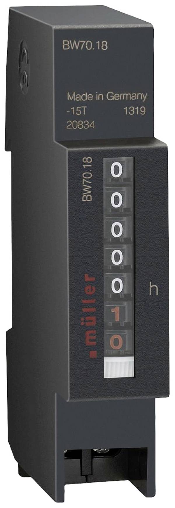Müller BW 70.18 230V 60Hz počítadlo provozních hodin  Bubínkové počítadlo