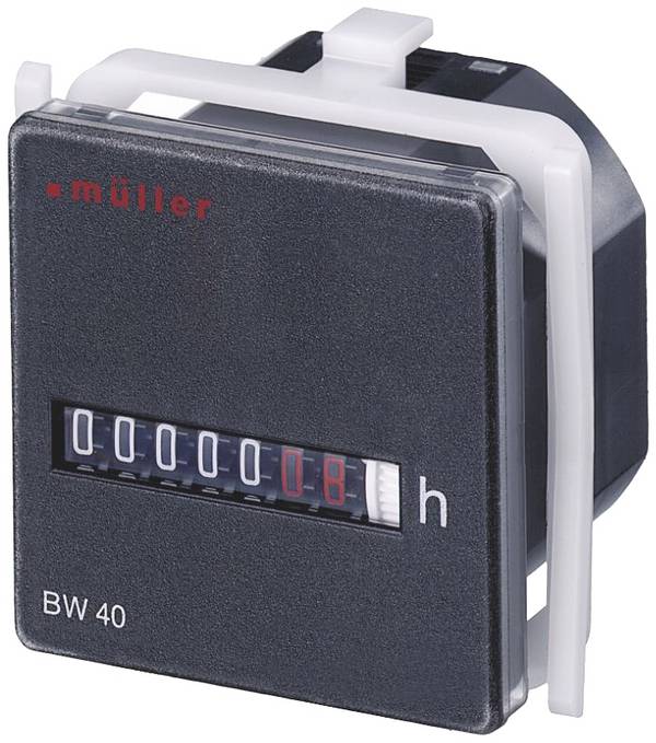 Müller BW 40.18 24V 60Hz počítadlo provozních hodin  Bubínkové počítadlo