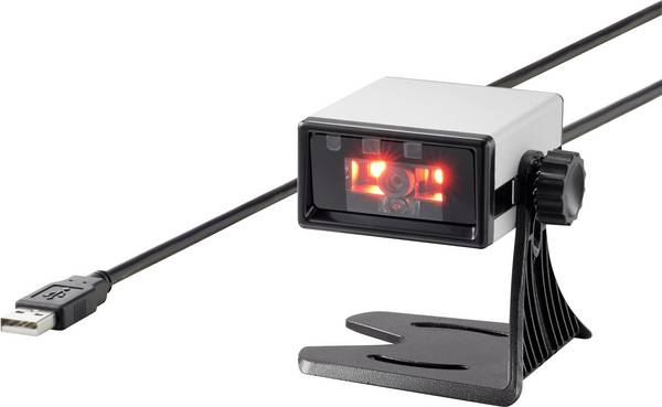 Renkforce FS5022J skener 2D čárového kódu kabelové 2D Imager stříbrná, černá stolní USB