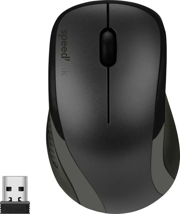 SpeedLink KAPPA optická myš, přenos bezdrátový, 3 tlačítko, 1600 dpi, černá