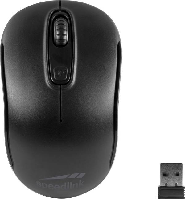 SpeedLink CEPTICA optická myš, přenos bezdrátový, 3 tlačítko, 1600 dpi, černá