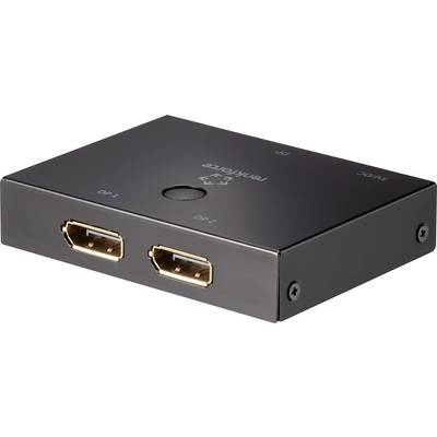 Černé elektronické zařízení se dvěma HDMI porty, jedním tlačítkem a označením 'fenstar corp'.