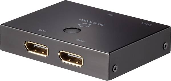 Renkforce  2 porty DisplayPort přepínač lze použít oboustranně 3840 x 2160 Pixel