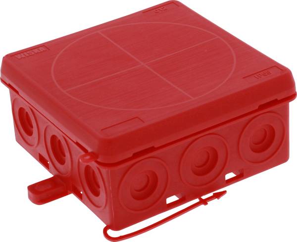 Wiska 10109592 rozbočovací krabice  (d x š x v) 86 x 86 x 41 mm červená IP55 1 ks