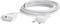 Bílý prodlužovací kabel s evropskou zástrčkou, svinutý, pro napájení uvnitř místností.