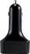 Černá autonabíječka do zásuvky zapalovače, s kompaktním designem, vhodná pro nabíjení mobilních zařízení v automobilu.