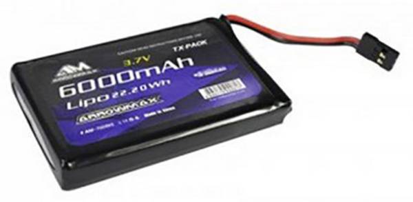 ArrowMax akupack Li-Pol (modelářství) 3.7 V 6000 mAh Softcase zásuvka JR
