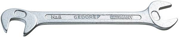 Gedore 6094390 8 6 oboustranný plochý klíč  Délka klíče (cm) (jen pro nadpis) 6 mm