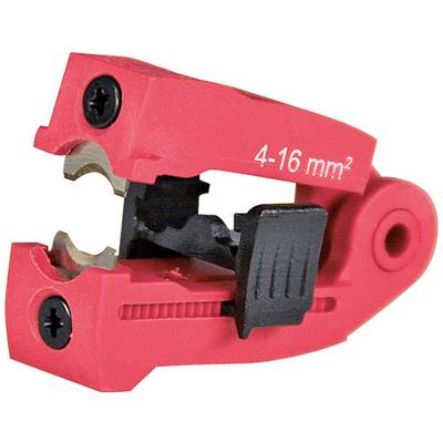 Červený odizolovací nástroj na kabely, vhodný pro průřezy kabelů od 4 do 16 mm².