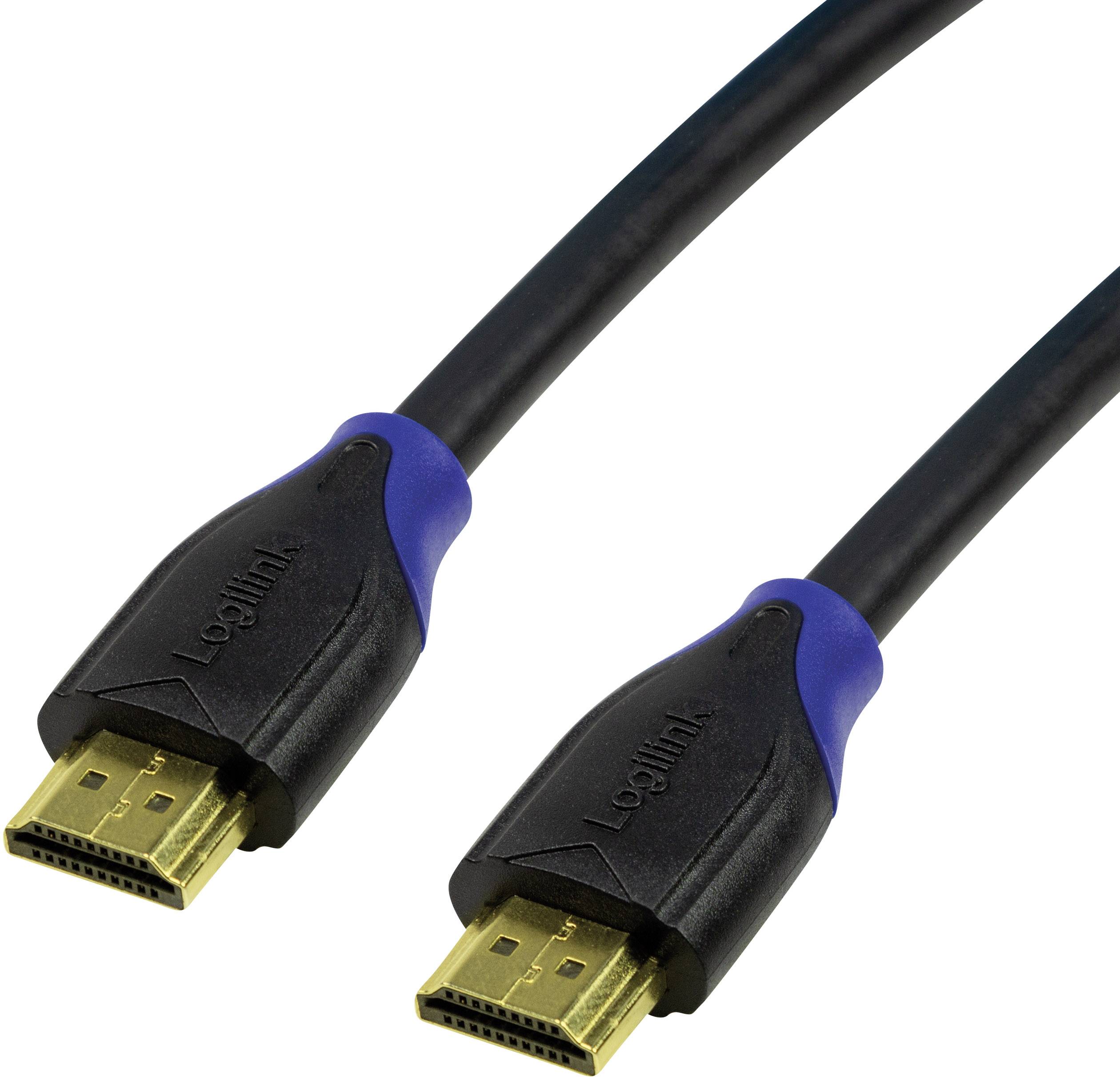 Dva HDMI kabely s černými konektory a zlatými kontakty, vhodné pro přenos vysoce rozlišeného audia a videa.