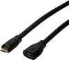 LogiLink USB kabel USB 2.0 USB Micro-B zástrčka, USB Micro-B zásuvka 5.00 m černá s USB CU0125