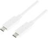 LogiLink USB kabel USB 3.2 Gen1 USB-C ® zástrčka, USB-C ® zástrčka 0.50 m bílá CU0130