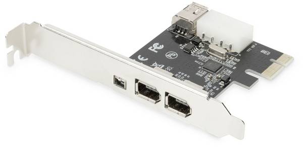 Digitus DS-30201-5 3 + 1 port kontrolní karta FireWire 400 FireWire 400 PCIe