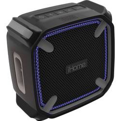 Bluetooth® reproduktor iHome iBT371 weatcher Touch hlasitý odposlech, outdoor, prachotěsný, nárazuvzdorný, vodotěsný, černá