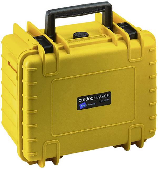 B & W International outdoor.cases Typ 2000 outdoorový kufřík, 6.6 l, (š x v x h) 270 x 215 x 165 mm, žlutá, 2000/Y/SI