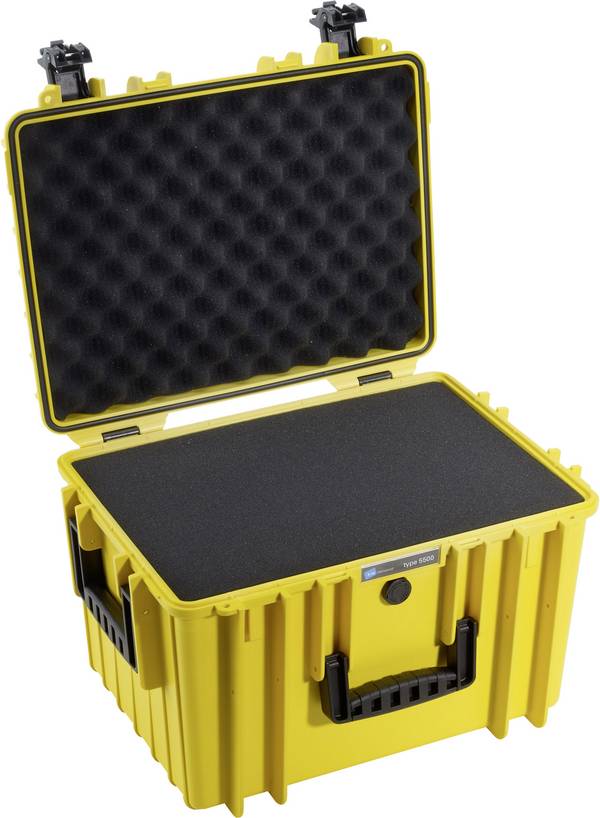 B & W International outdoor.cases Typ 5500 outdoorový kufřík, 37.9 l, (š x v x h) 495 x 365 x 315 mm, žlutá, 5500/Y/SI