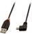 USB kabel se standardním USB konektorem na jednom konci a pravoúhlým micro-USB konektorem na druhém konci.