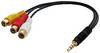 LINDY 35539 Lindy - Video- / Audio-Adapter - Composite Video / Audio VGA audio adaptér [1x - 3x cinch zásuvka] vícebarevná