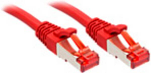 LINDY 47735 RJ45 síťové kabely, propojovací kabely CAT 6 S/FTP 3.00 m červená stíněný 1 ks