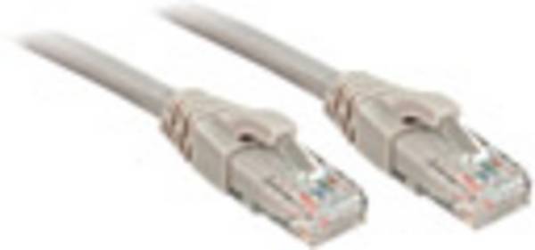 LINDY 48002 RJ45 síťové kabely, propojovací kabely CAT 6 U/UTP 1.00 m šedá  1 ks