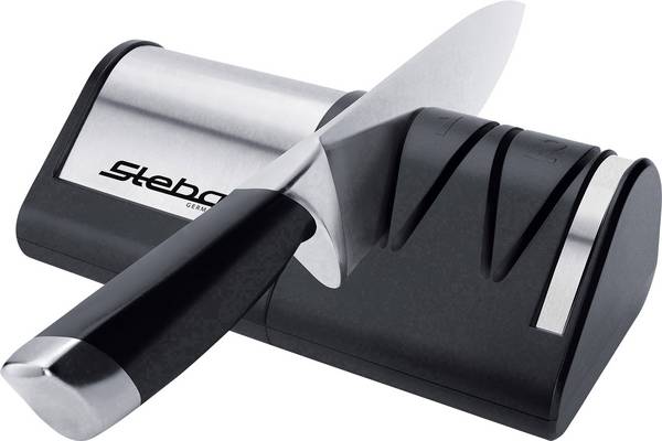 Steba KS1 290100 brousek na nože černá, stříbrná